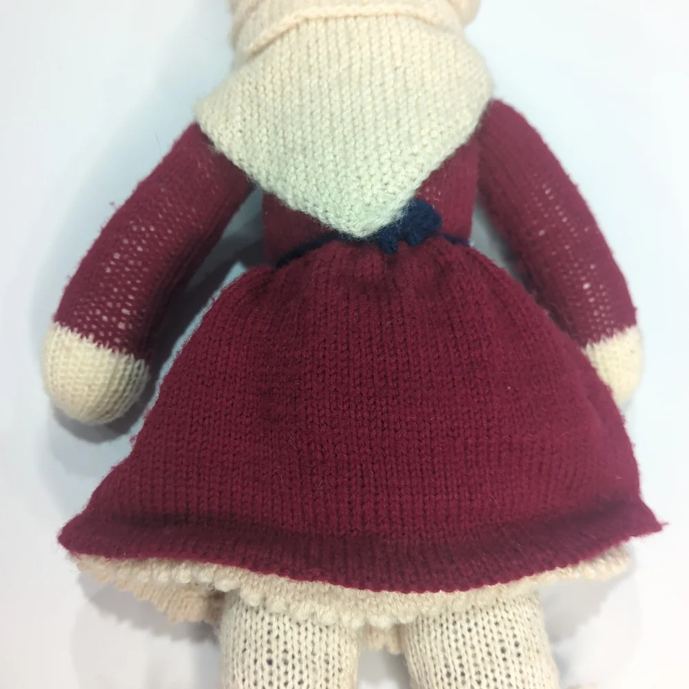 Vintage 1980's Crochet/Knit Handmade Prairie Doll Grandmother Doll